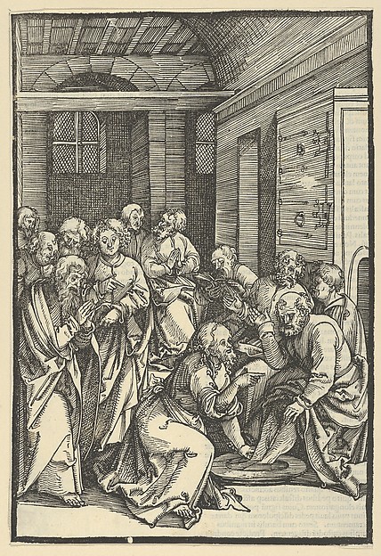 Christ Washing Saint Peter's Feet, from Speculum passionis domini nostri Ihesu Christi by Hans Schäufelein