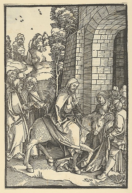 The Entry into Jerusalem, from Speculum passionis domini nostri Ihesu Christi by Hans Schäufelein