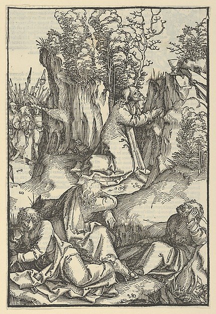 The Agony in the Garden, from Speculum passionis domini nostri Ihesu Christi by Hans Schäufelein
