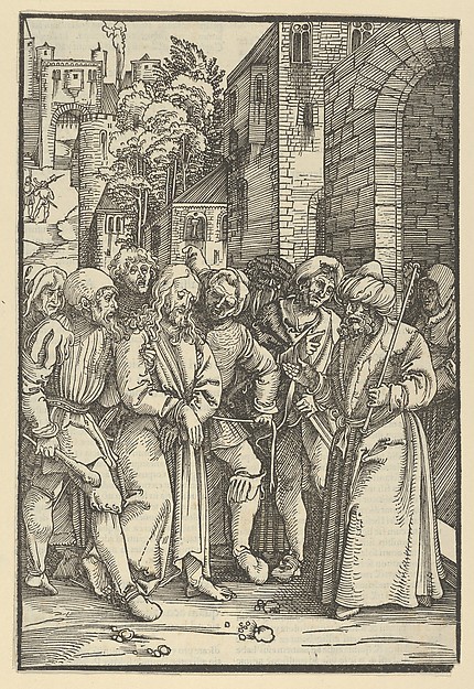 Christ before Pilate in front of his Palace, from Speculum passionis domini nostri Ihesu Christi by Hans Schäufelein