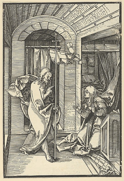 Christ Appearing to his Mother, from Speculum passionis domini nostri Ihesu Christi by Hans Schäufelein