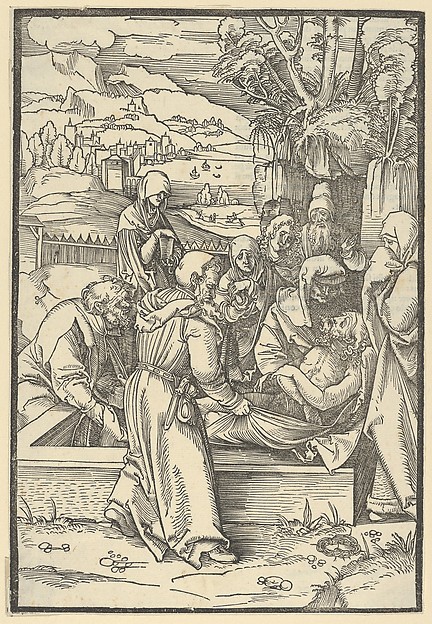 The Entombment, from Speculum passionis domini nostri Ihesu Christi by Hans Schäufelein