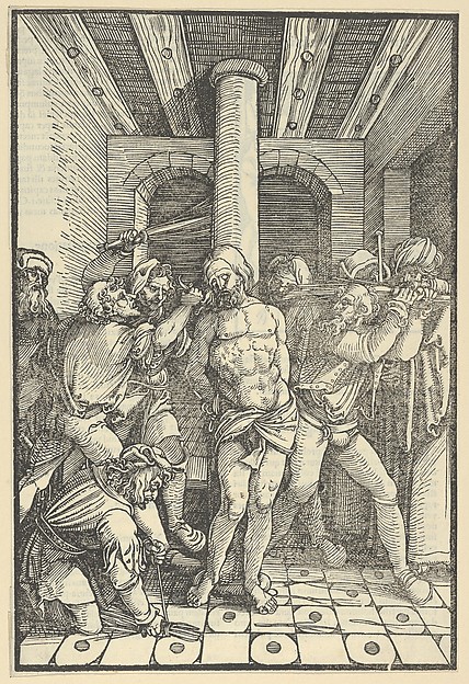Christ Scourged, from Speculum passionis domini nostri Ihesu Christi by Hans Schäufelein