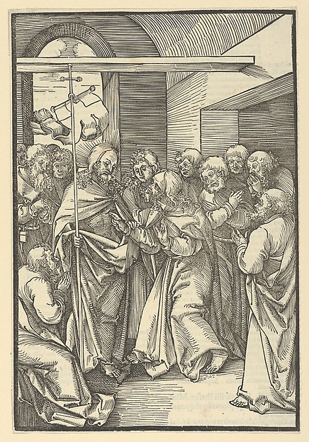 The Incredulity of Thomas, from Speculum passionis domini nostri Ihesu Christi by Hans Schäufelein