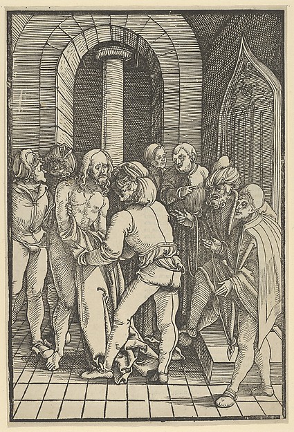 Christ Stripped, from "Speculum passionis domini nostri Ihesu Christi" by Hans Schäufelein