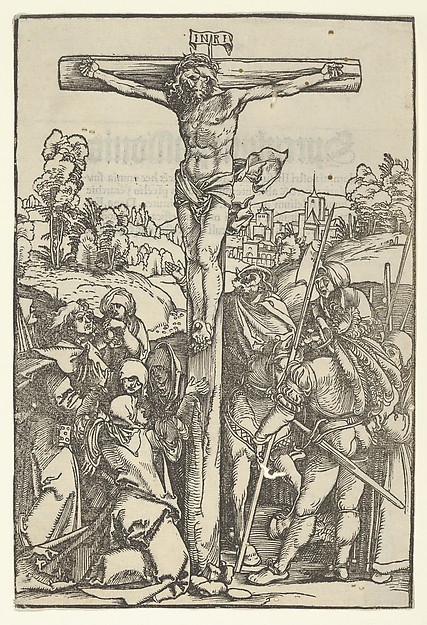 The Crucifixion, from "Speculum passionis domini nostri Ihesu Christi" by Hans Schäufelein