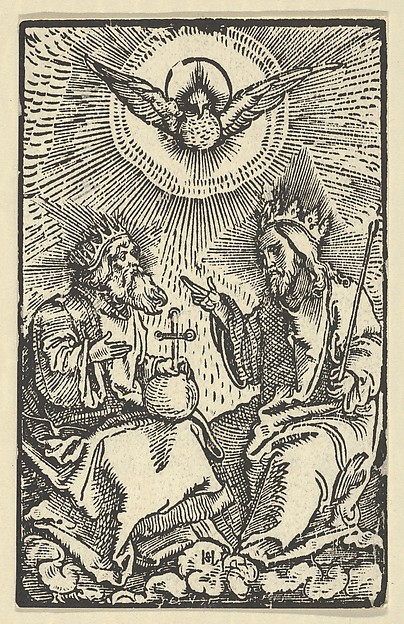The Holy Trinity, from "Via Felicitatis" by Hans Schäufelein