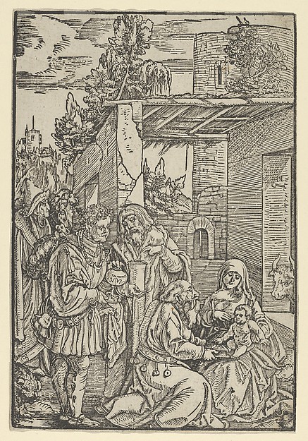 The Adoration of the Magi, from Ewangeli und Epistel by Hans Schäufelein