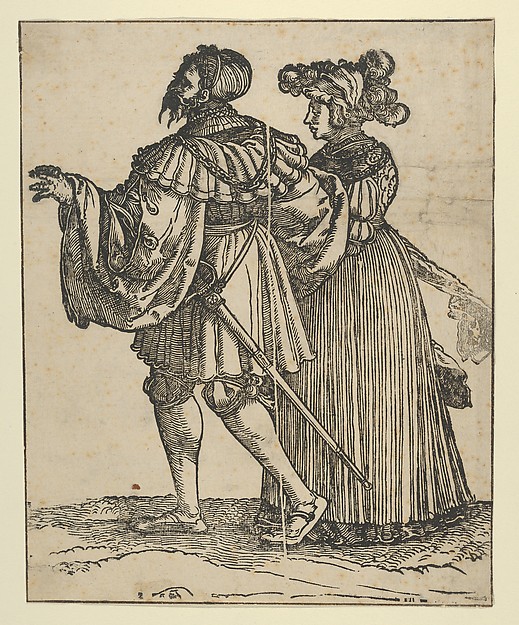 Couple Walking to the Left (VI), from The Wedding Dancers (restrike)