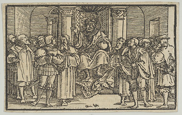 Representatives of Athens and Corinth at the Court of Archidamas, King of Sparta, from the History of the Peloponnesian War by Thucydides
