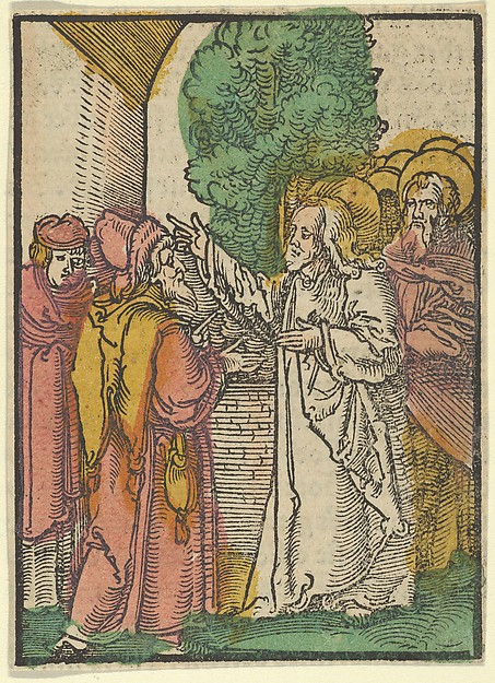 Parable of the Pharisees and the Tax-Collector, from Das Plenarium by Hans Schäufelein