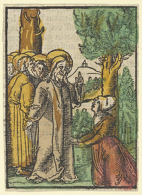 Christ and the Woman Issuing Blood, from Das Plenarium by Hans Schäufelein