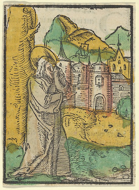 Christ Deploring Jerusalem, from Das Plenarium by Hans Schäufelein