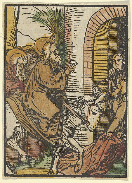 The Entry into Jerusalem, from Das Plenarium by Hans Schäufelein