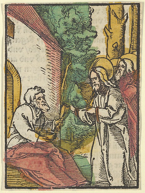 Christ Healing the Leper, from "Das Plenarium" by Hans Schäufelein