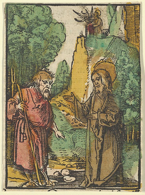 The Temptation of Christ, from Das Plenarium by Hans Schäufelein