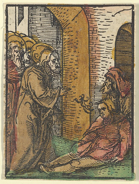 Christ Healing the Possessed, from Das Plenarium by Hans Schäufelein