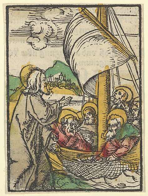 The Second Draught of Fishes by Saint Peter, from Das Plenarium by Hans Schäufelein