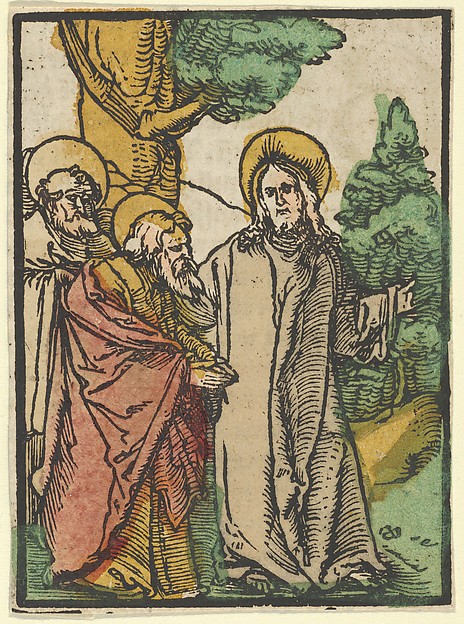 Christ Talking to the Disciples, 5, from Das Plenarium by Hans Schäufelein