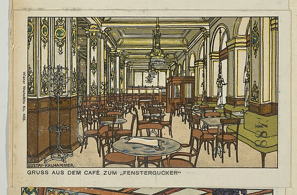 Gruss aus dem Café zum "Fenstergucker"