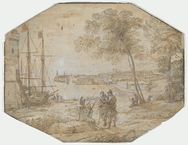 Coast Scene with a View of Civitavecchia