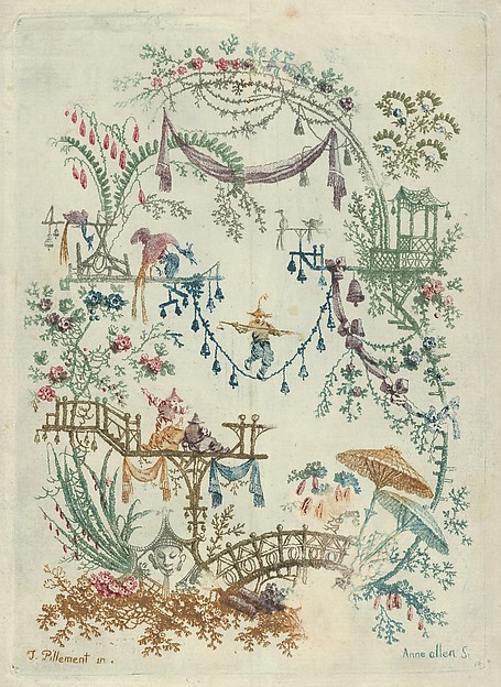 Chinoiserie from Nouvelle Suite de Cahiers arabesques chinois a l'usage des dessinateurs et des peintres