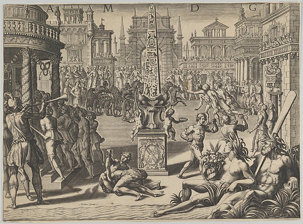 Horse Racing in a Roman Hippodrome