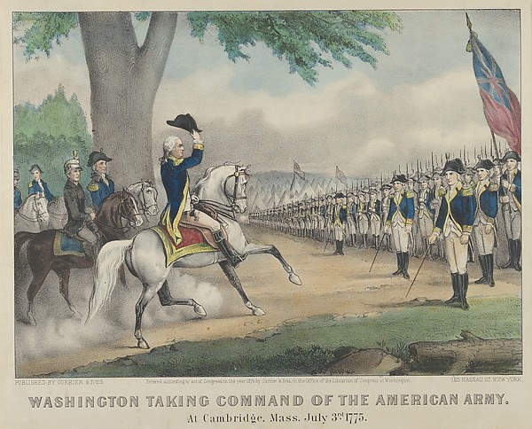 Washington Taking Command of the American Army – At Cambridge, Massachusetts, July 3rd, 1775