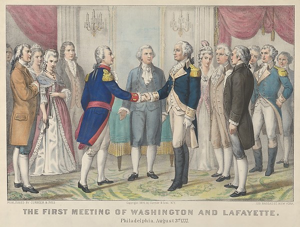 The First Meeting of Washington and Lafayette—Philadelphia, August 3rd, 1777