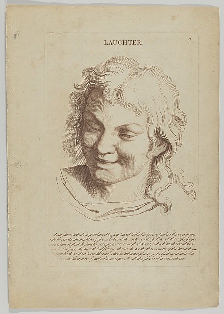 Laughter (from "Heads Representing the Various Passions of the Soul; as they are Expressed in the Human Countenance: Drawn by that Great Master Monsieur Le Brun")