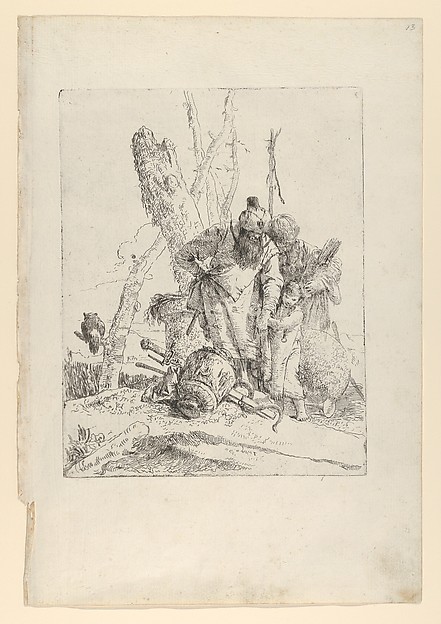 Two astrologers and a boy, from the Scherzi