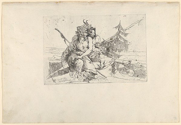 Bacchant, Satyr, and Fauness, from the Scherzi