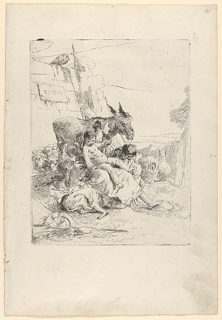 A Mother with two Children, from the Scherzi