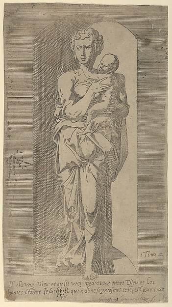 Virgin and Child in a Niche by Geoffroy Dumoûtier