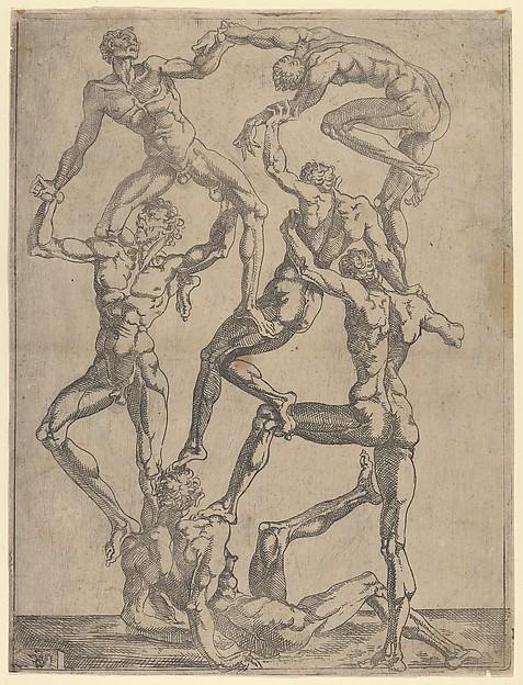 Pyramid of six Men