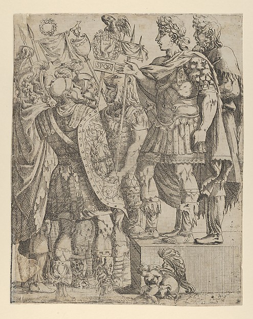 Emperor addressing his Soldiers