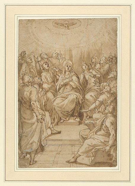The Pentecost (The Descent of the Holy Spirit) by Cesare Nebbia
