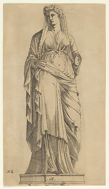 Woman Full Face, Her Head Slightly to the Left