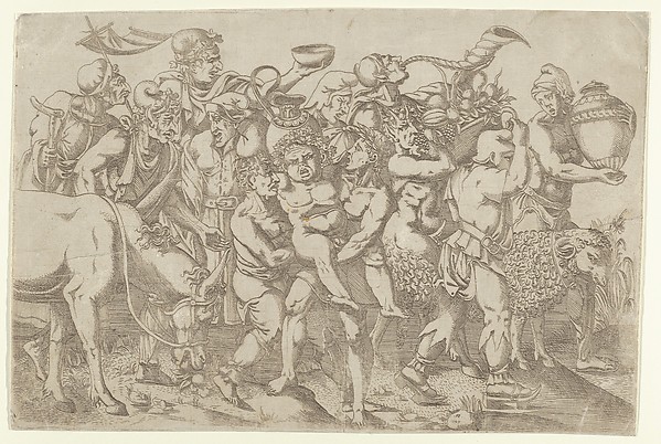 Silenus Carried by Two Attendants of Bacchus