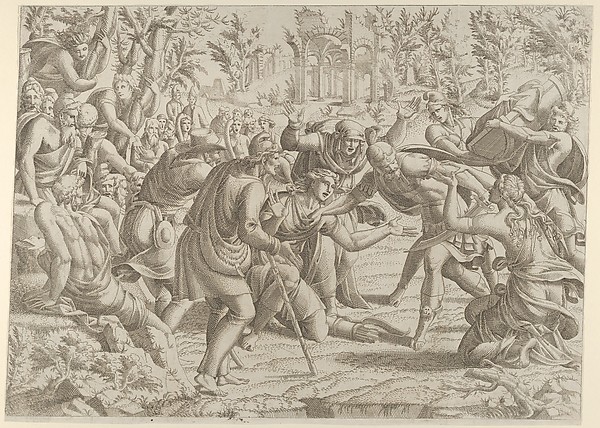 Cassandra Stopping Deiphobus from Killing Paris