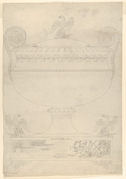 Design for a covered vase