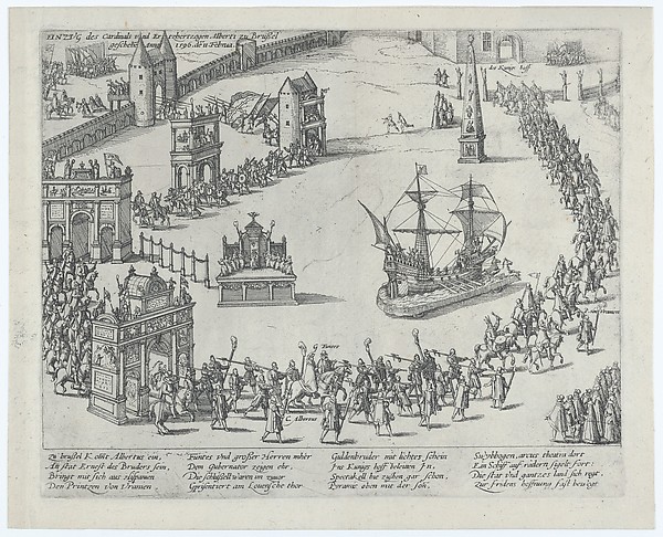 Entrance of the Cardinal and Archduke Albert to Brussels in 1596