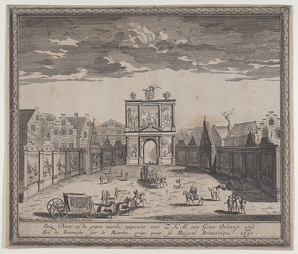 Triumphal arch erected in celebration of the entry of King William III