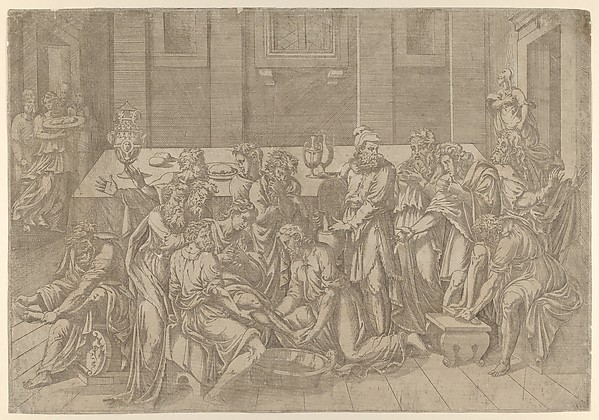 Christ Washing the Feet of his Disciples by Antonio Fantuzzi