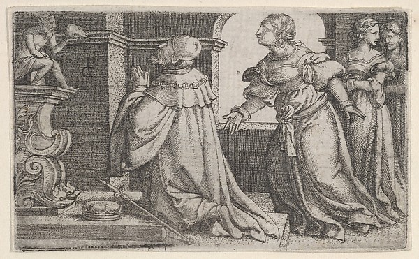 Solomon Worshipping Idols by Georg Pencz