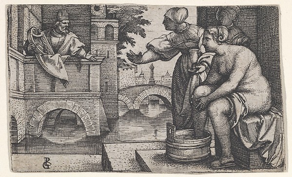 David and Bathsheba, from "Scenes from the Old Testament"