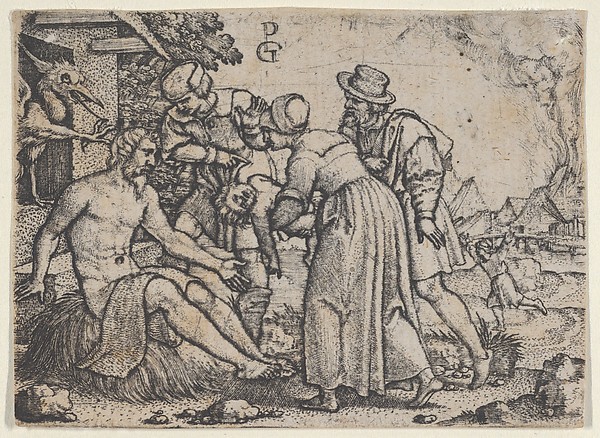The Persecution of Job by Georg Pencz