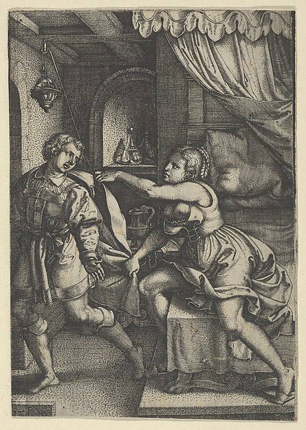 Joseph and Potiphar's Wife, from The Story of Joseph by Georg Pencz