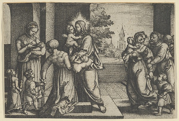 Christ and the Children by Georg Pencz