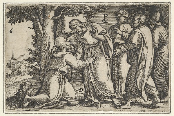 Christ Healing the Leper, from The Story of Christ by Georg Pencz
